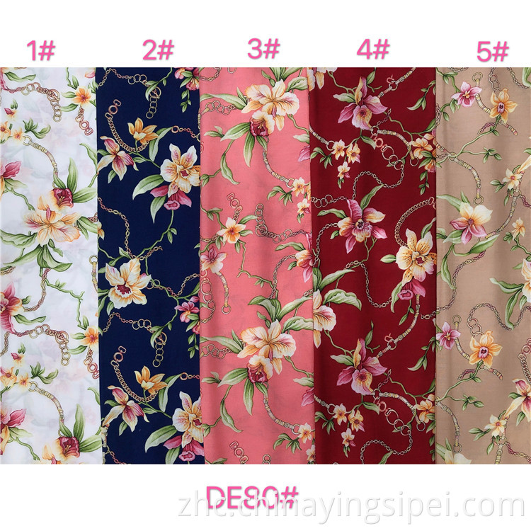 poplin viscose股票lot rayon印刷面料 poplin viscose stock lot Rayon printed fabrics